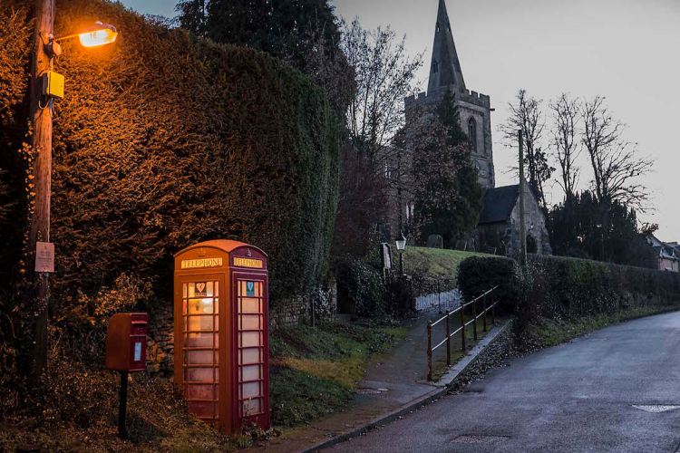 Church and Phone Box